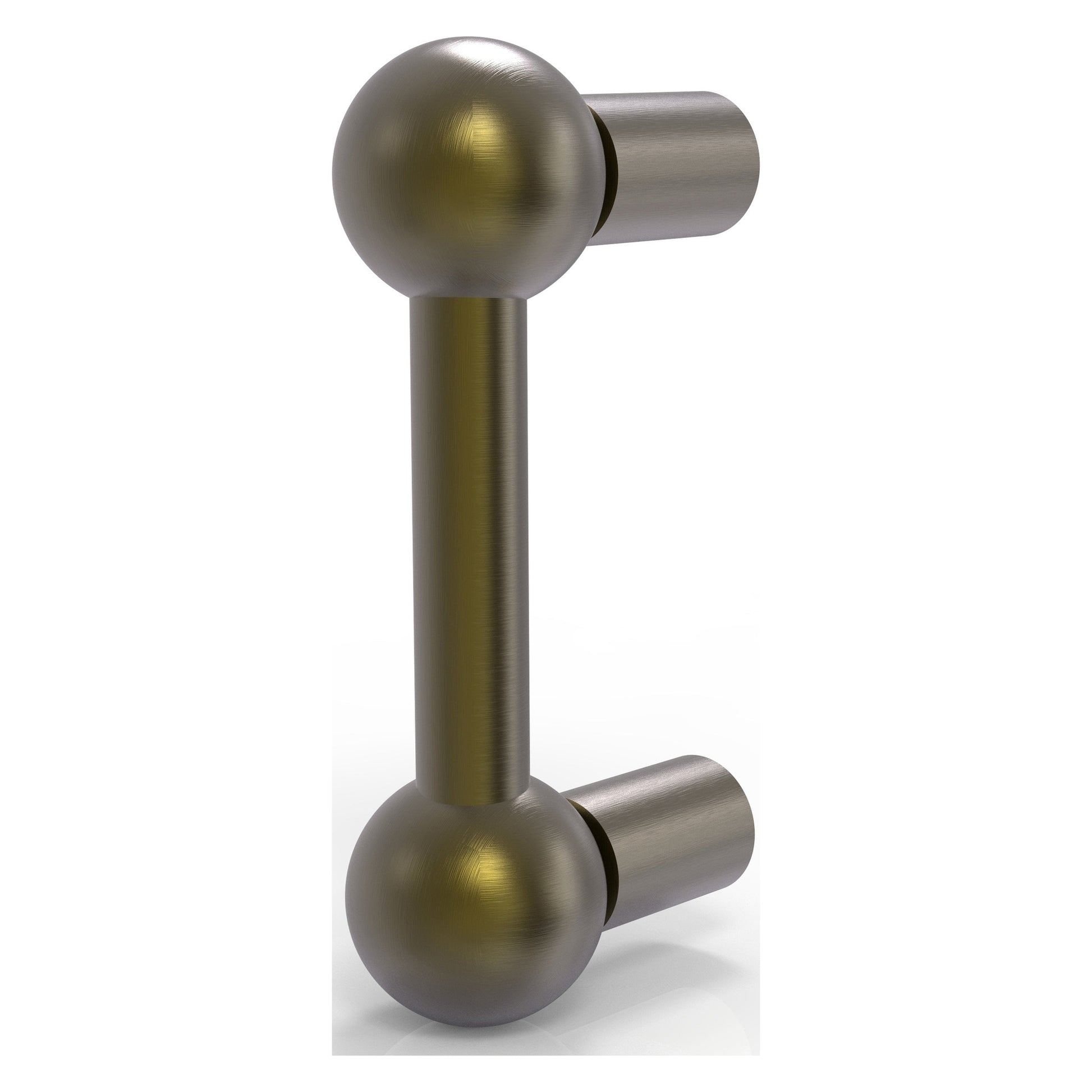 Allied Brass A-20 3.9" x 3" Antique Brass Solid Brass Cabinet Pull