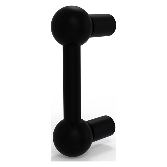 Allied Brass A-20 3.9" x 3" Matte Black Solid Brass Cabinet Pull