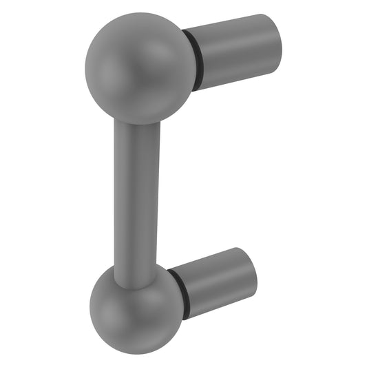 Allied Brass A-20 3.9" x 3" Matte Gray Solid Brass Cabinet Pull