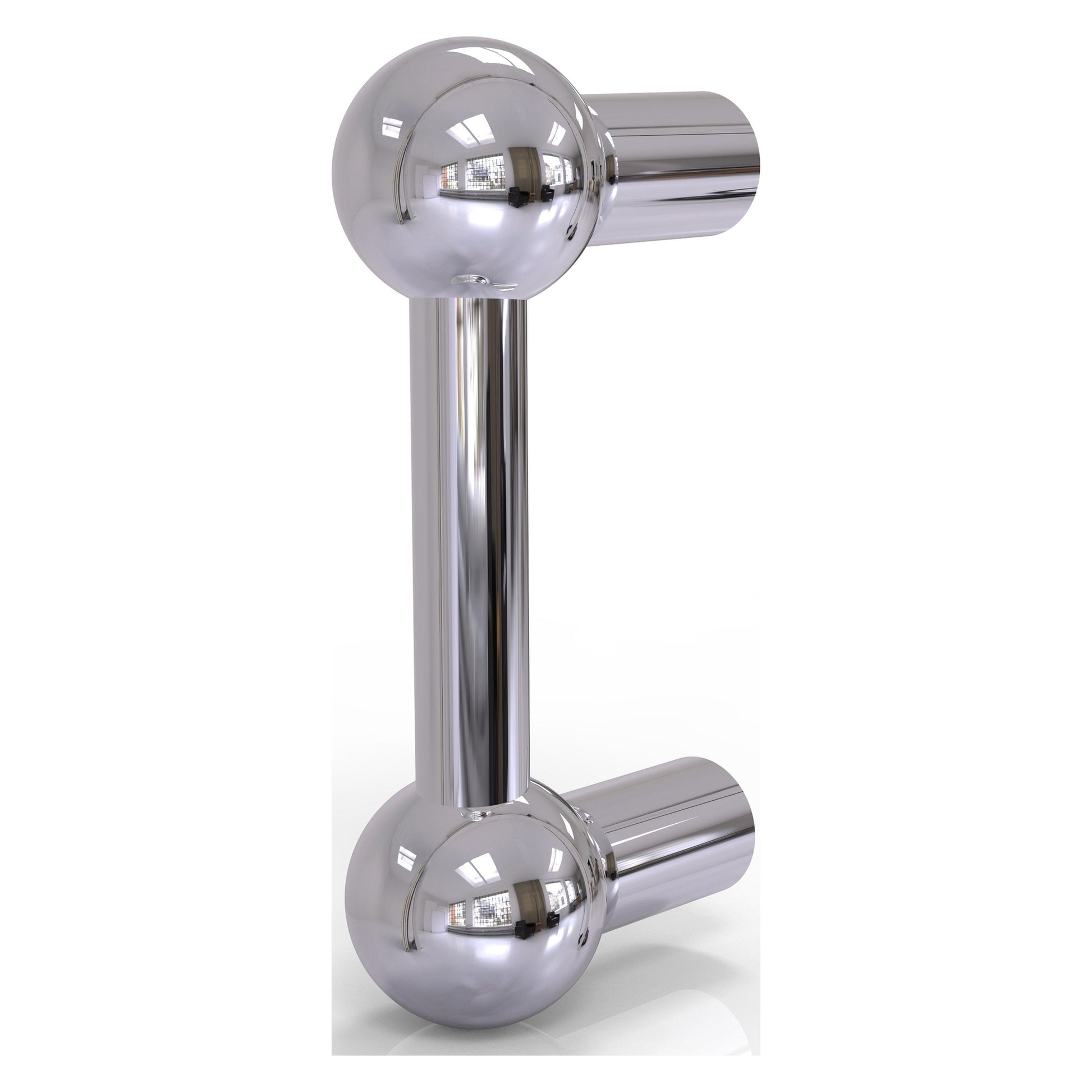 Allied Brass A-20 3.9" x 3" Polished Chrome Solid Brass Cabinet Pull