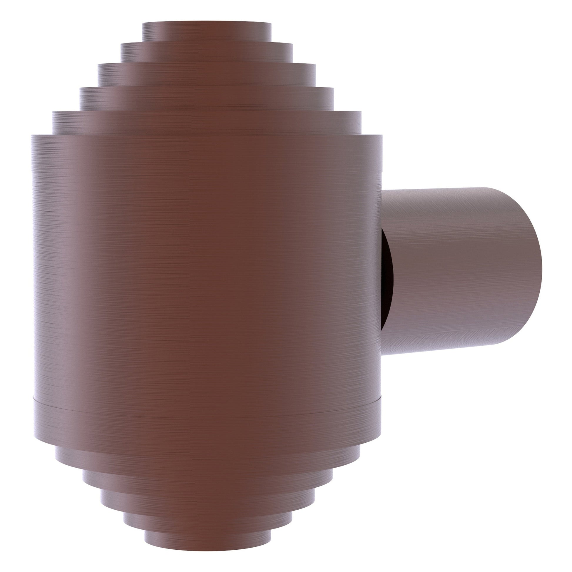 Allied Brass AT-10 1.25" x 1.25" Antique Copper Solid Brass Cabinet Knob