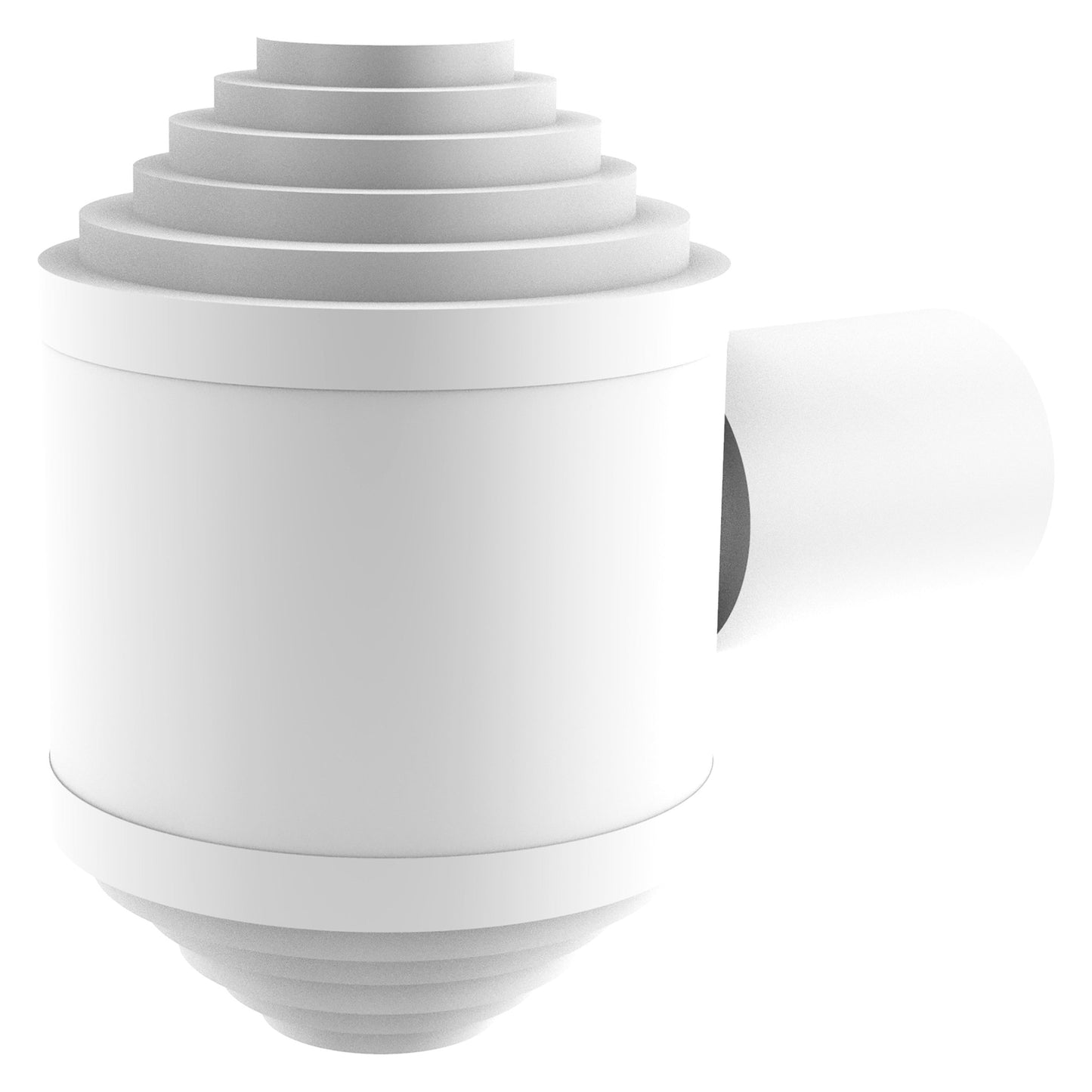 Allied Brass AT-10 1.25" x 1.25" Matte White Solid Brass Cabinet Knob