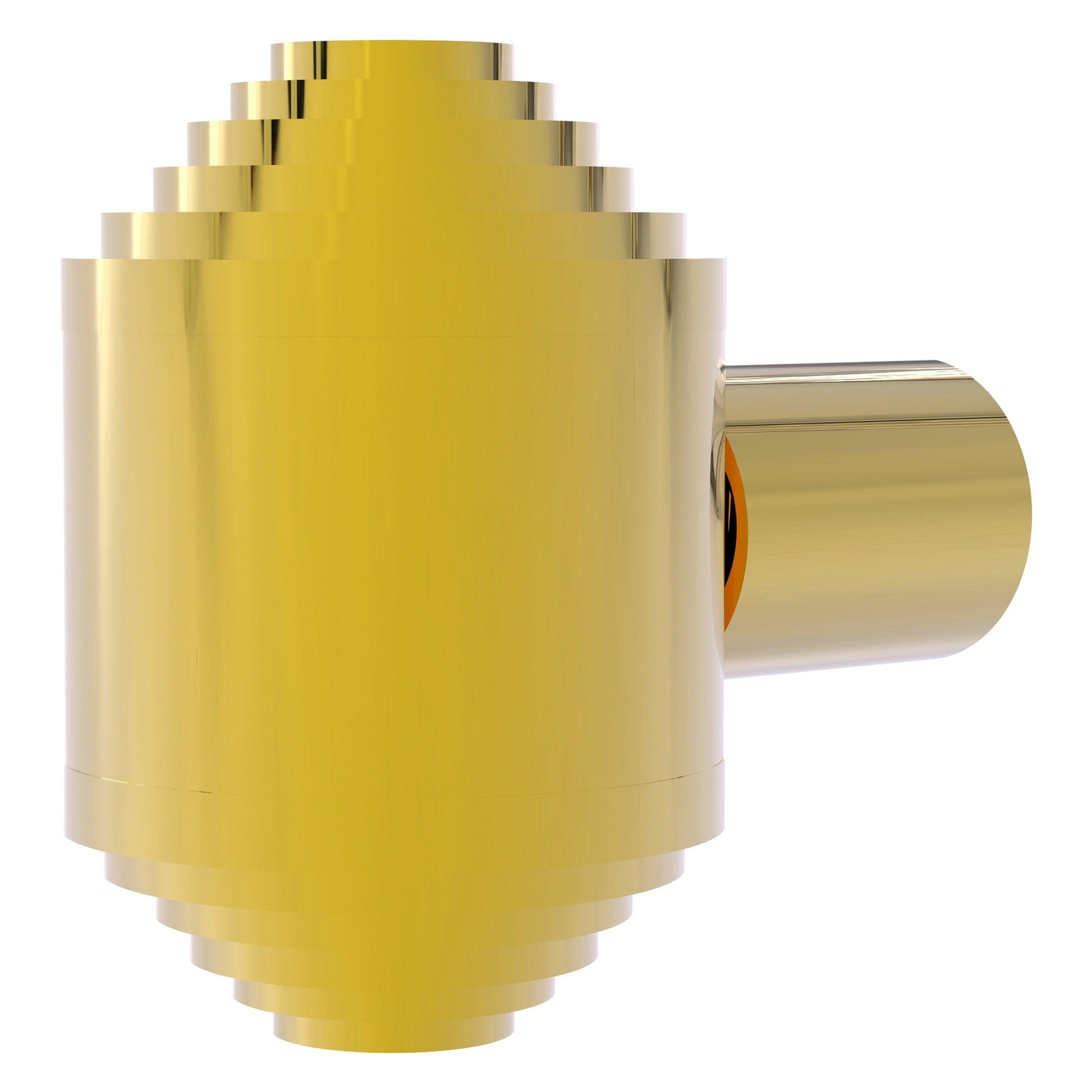 Allied Brass AT-10 1.25" x 1.25" Polished Brass Solid Brass Cabinet Knob