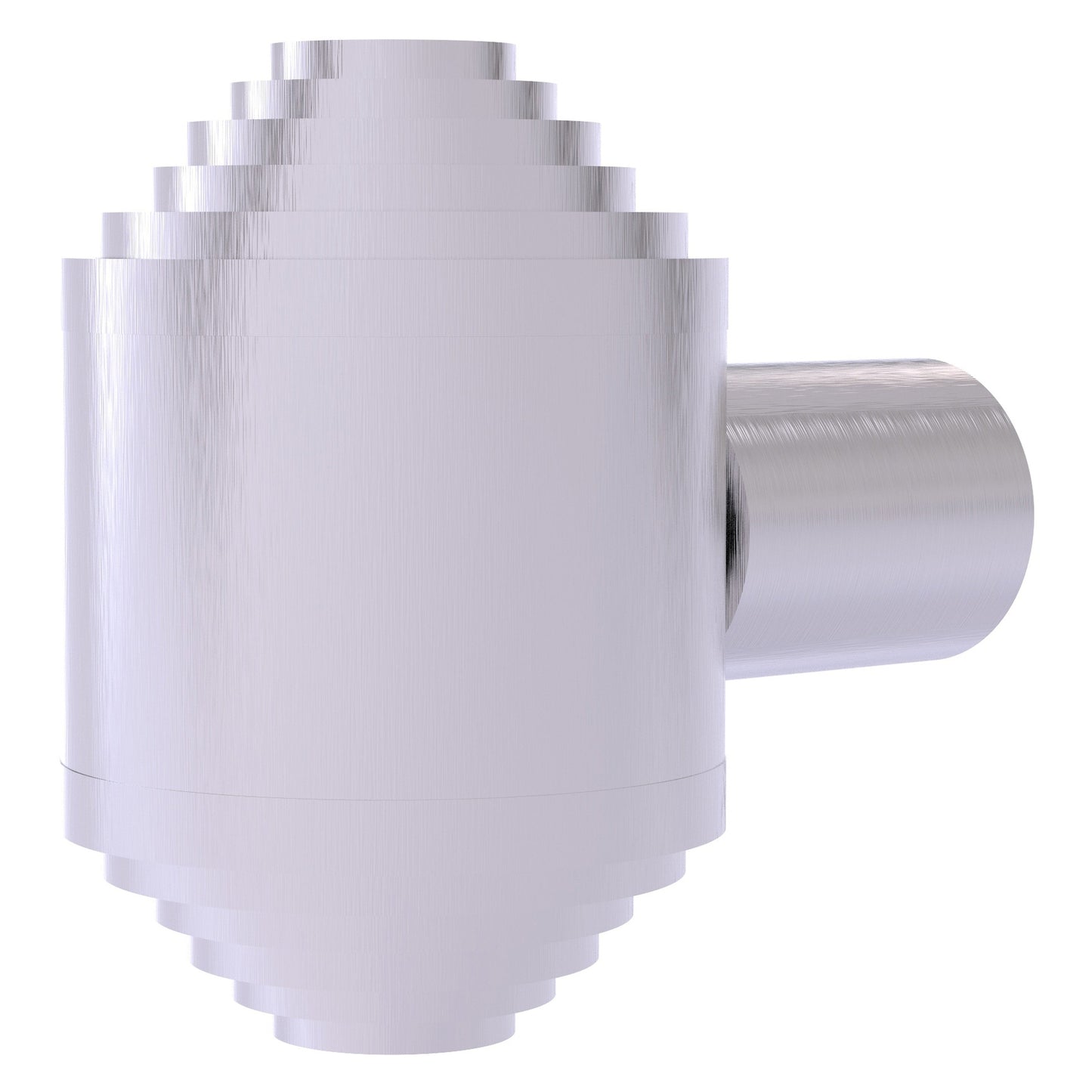 Allied Brass AT-10 1.25" x 1.25" Satin Chrome Solid Brass Cabinet Knob