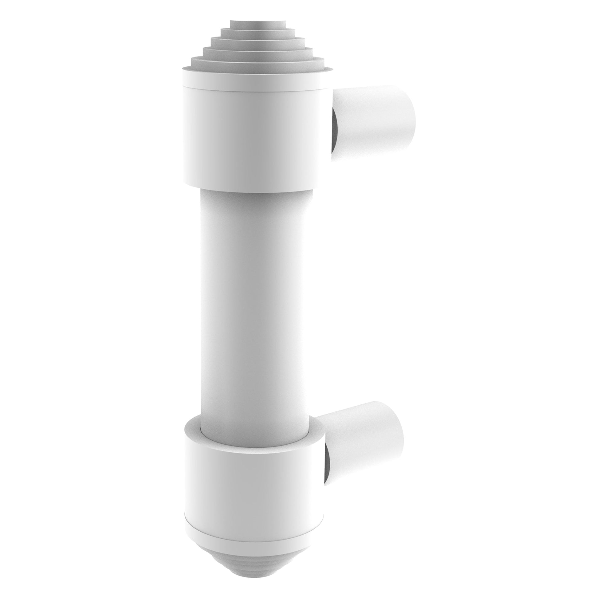 Allied Brass AT-30 3" x 1.7" Matte White Solid Brass Cabinet Pull