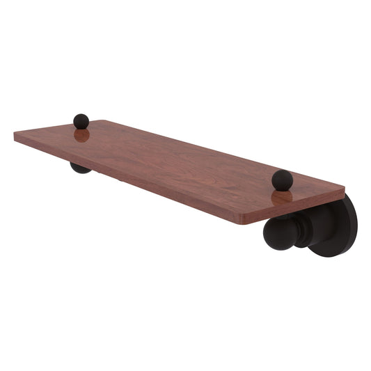 Allied Brass Astor Place 16" x 5" Oil Rubbed Bronze Solid Brass Solid IPE Ironwood Shelf