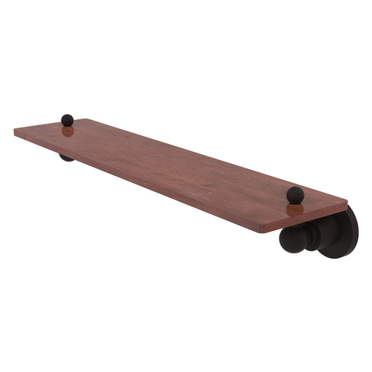 Allied Brass Astor Place 22" x 5" Oil Rubbed Bronze Solid Brass Solid IPE Ironwood Shelf