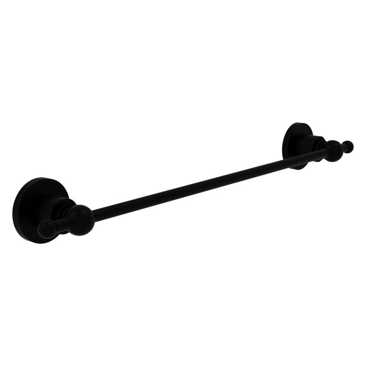 Allied Brass Astor Place 24" x 26.5" Matte Black Solid Brass Towel Bar