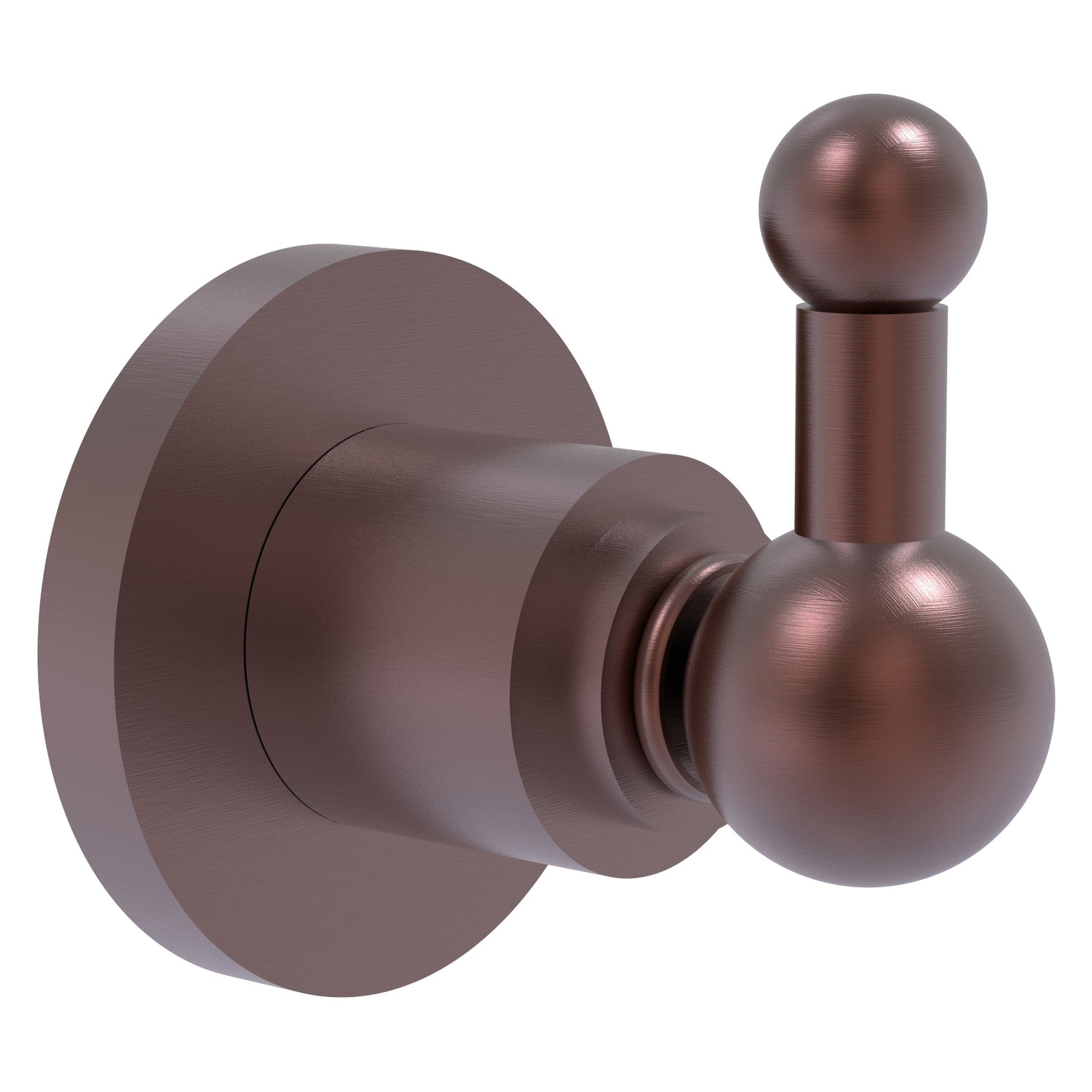 Allied Brass Astor Place 2.8" x 3.2" Antique Copper Solid Brass Robe Hook
