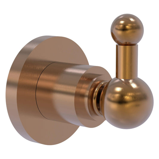 Allied Brass Astor Place 2.8" x 3.2" Brushed Bronze Solid Brass Robe Hook