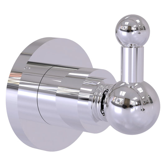 Allied Brass Astor Place 2.8" x 3.2" Polished Chrome Solid Brass Robe Hook