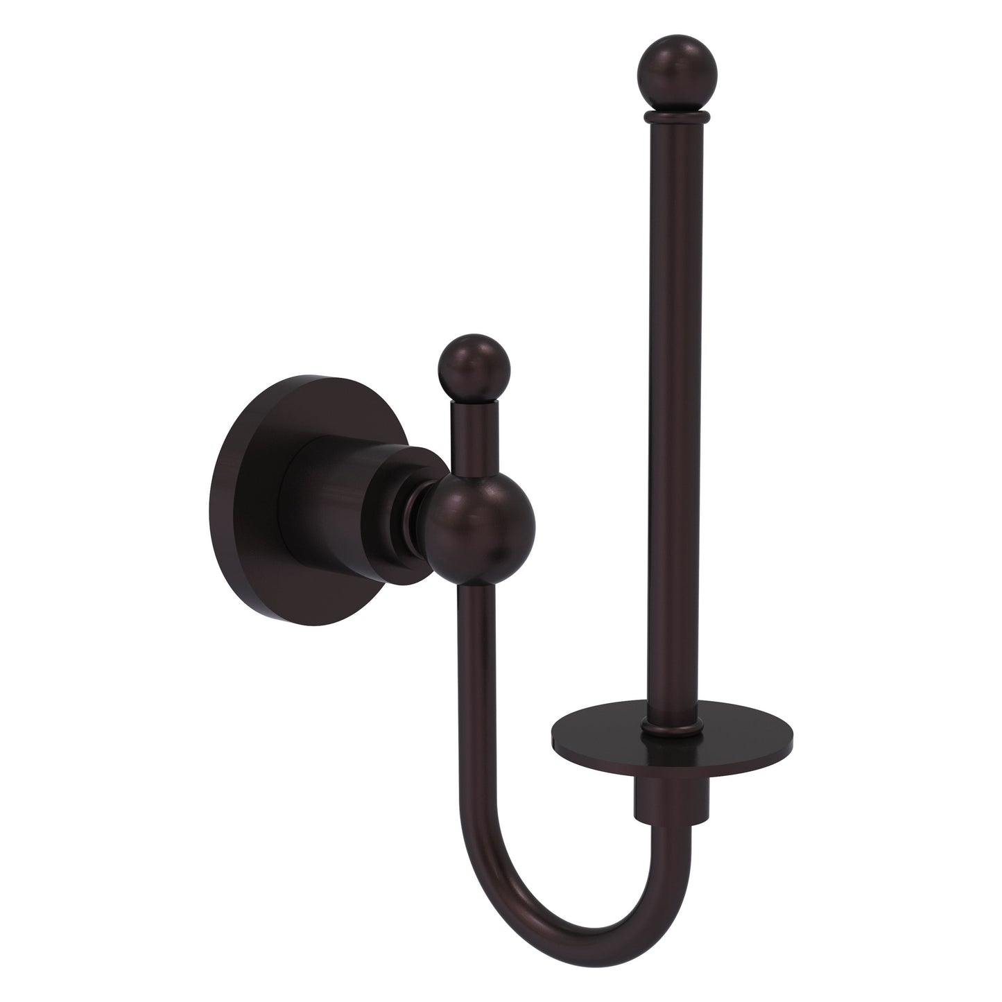Allied Brass Astor Place 3" x 2.75" Antique Bronze Solid Brass Upright Toilet Tissue Holder