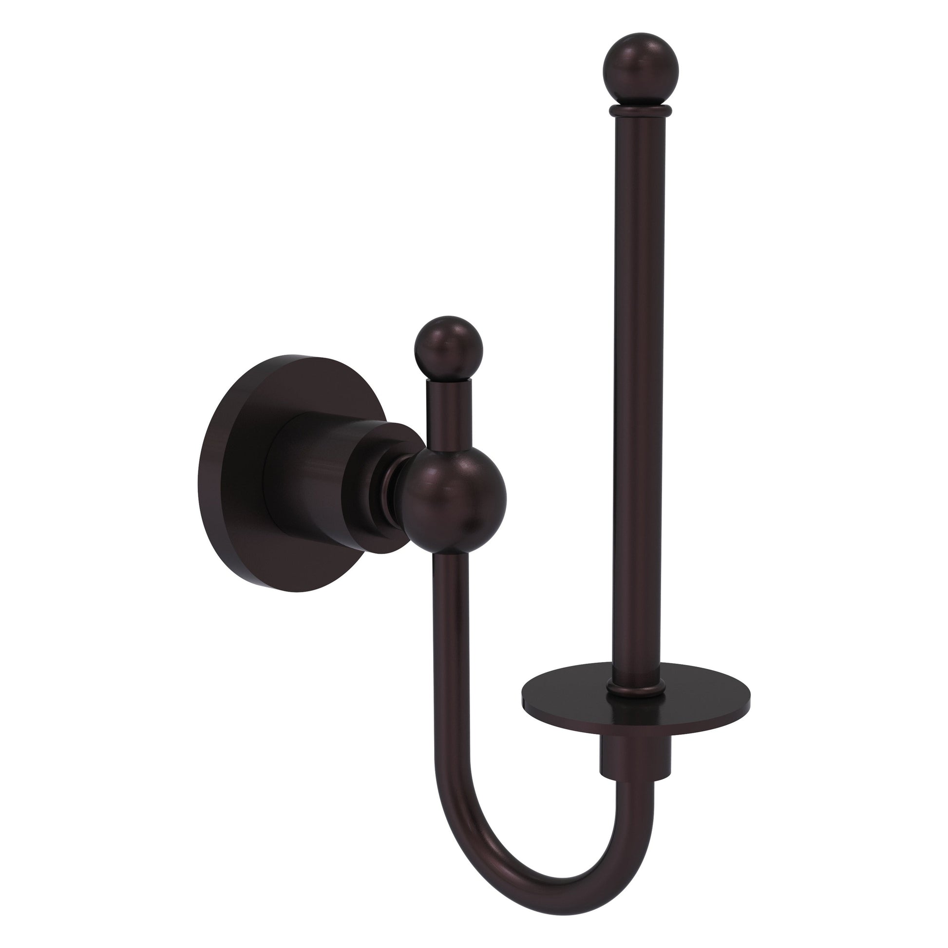 Allied Brass Astor Place 3" x 2.75" Antique Bronze Solid Brass Upright Toilet Tissue Holder