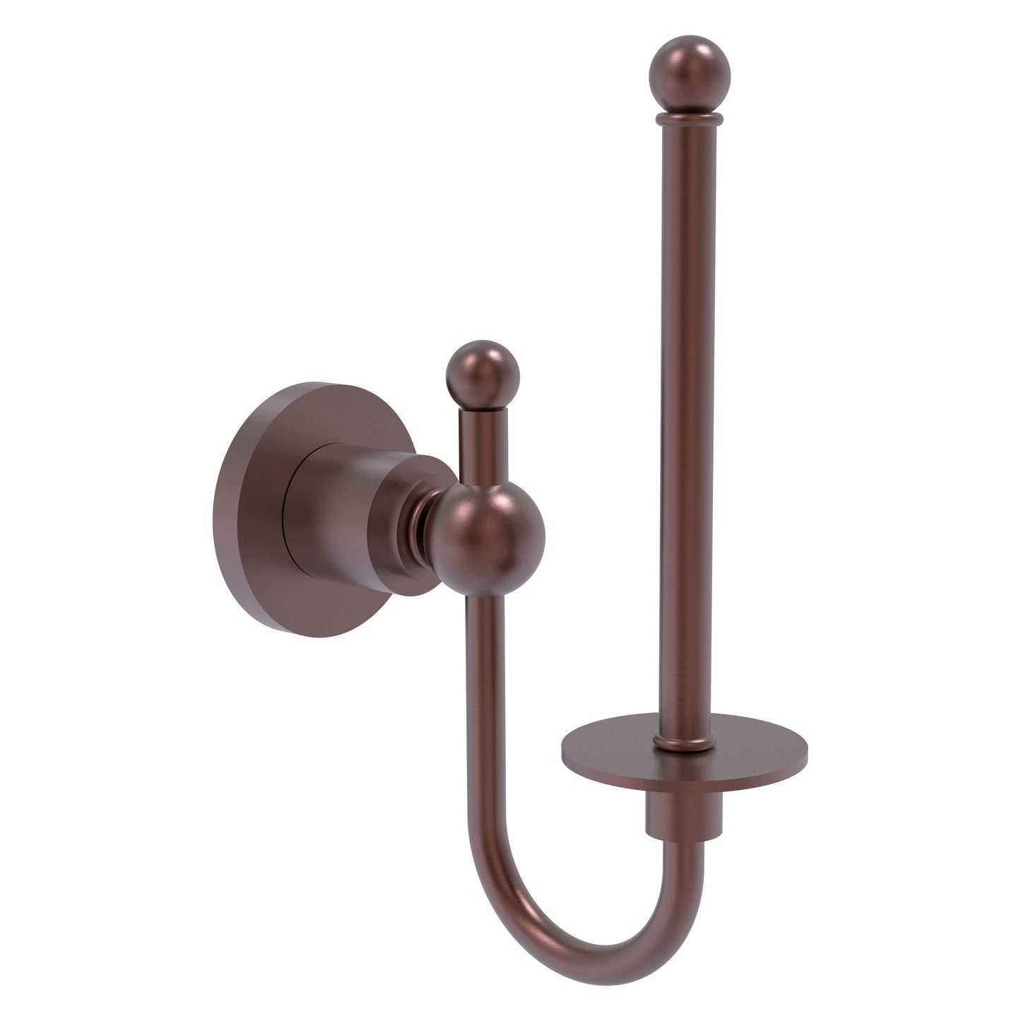 Allied Brass Astor Place 3" x 2.75" Antique Copper Solid Brass Upright Toilet Tissue Holder