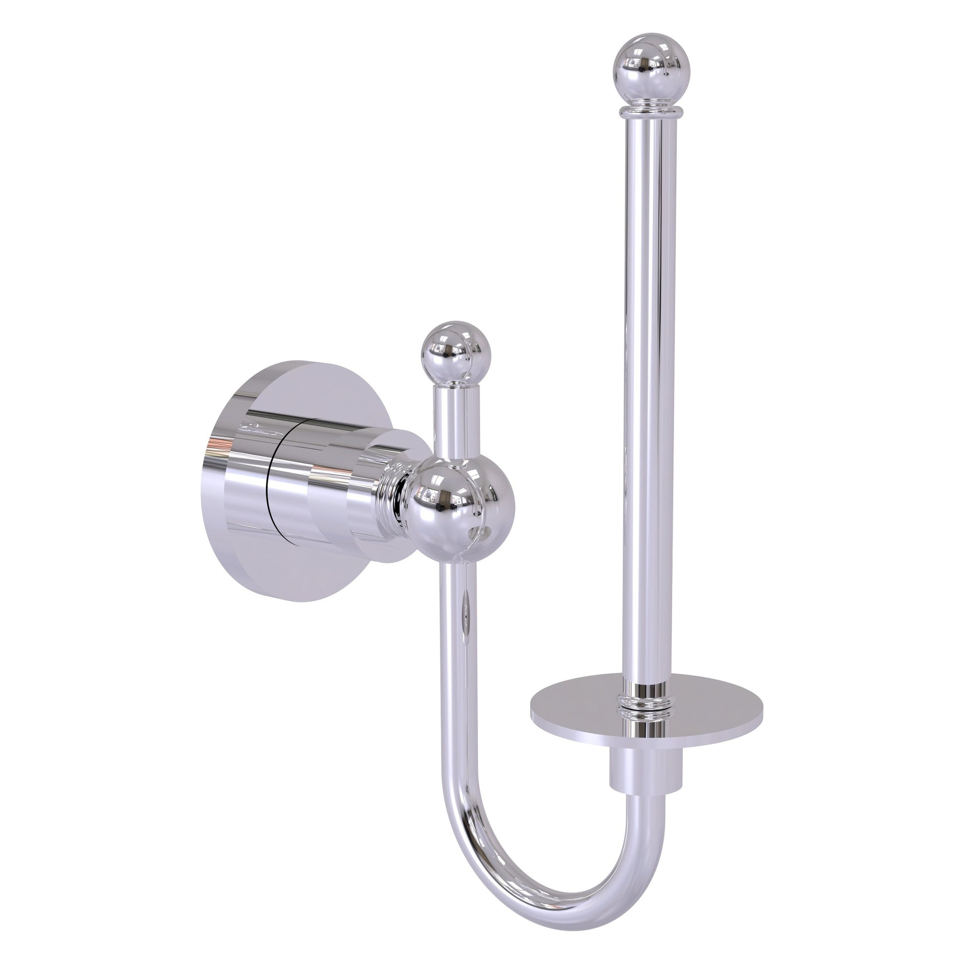Allied Brass Astor Place 3" x 2.75" Polished Chrome Solid Brass Upright Toilet Tissue Holder