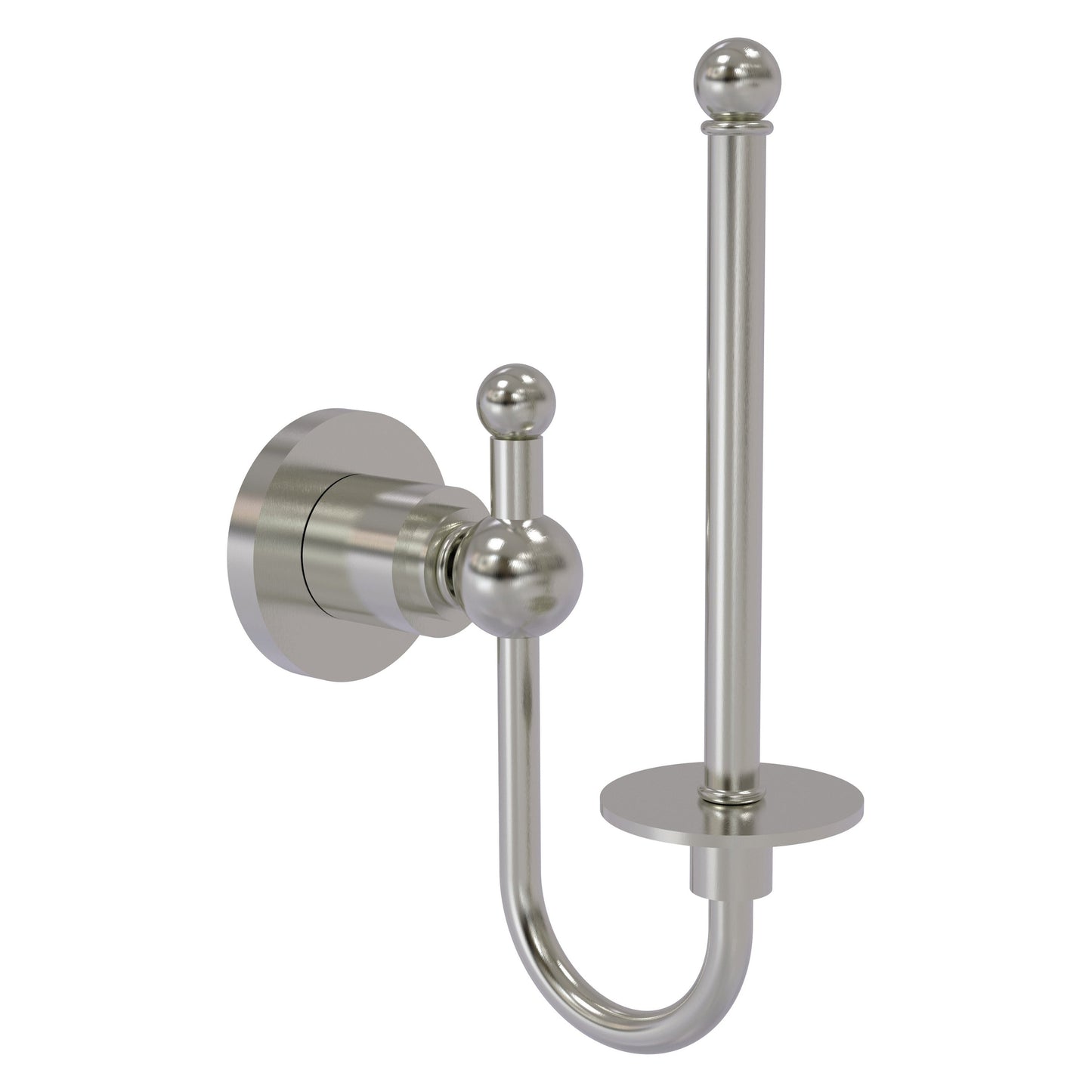 Allied Brass Astor Place 3" x 2.75" Satin Nickel Solid Brass Upright Toilet Tissue Holder