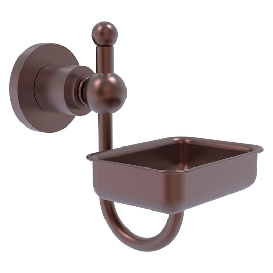 Allied Brass Astor Place 4.5" x 3.5" Antique Copper Solid Brass Wall-Mounted Soap Dish