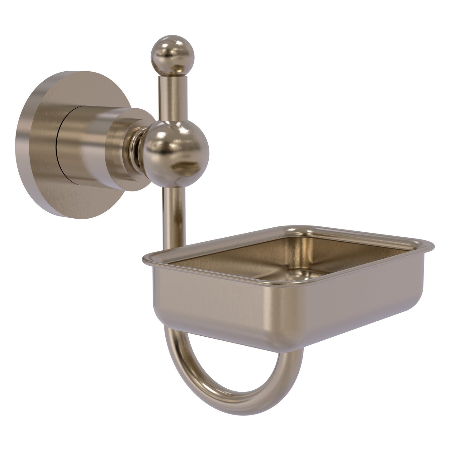 Allied Brass Astor Place 4.5" x 3.5" Antique Pewter Solid Brass Wall-Mounted Soap Dish