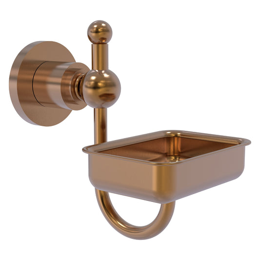 Allied Brass Astor Place 4.5" x 3.5" Brushed Bronze Solid Brass Wall-Mounted Soap Dish