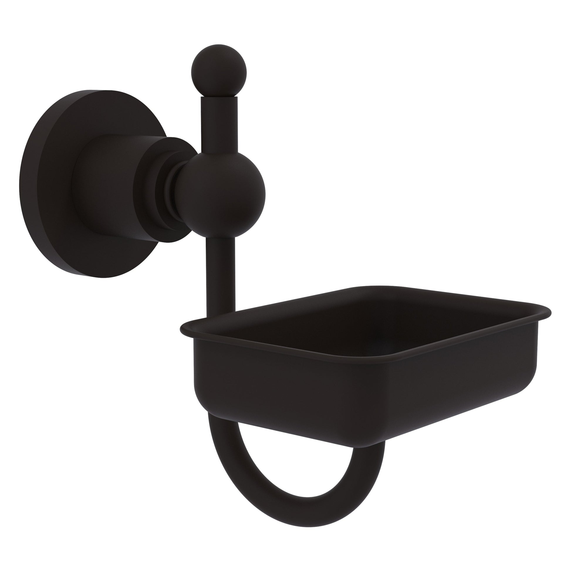 Allied Brass Astor Place 4.5" x 3.5" Oil Rubbed Bronze Solid Brass Wall-Mounted Soap Dish