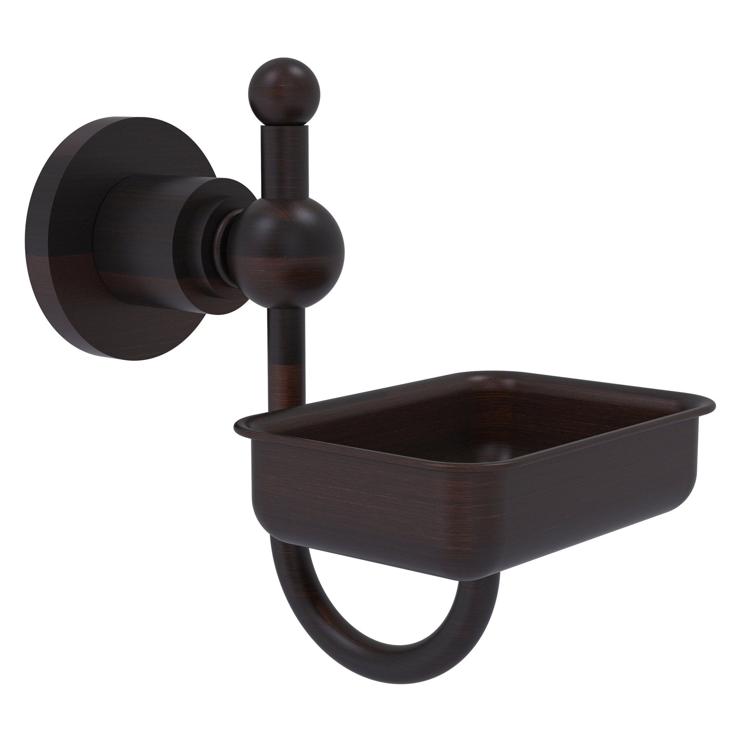 Allied Brass Astor Place 4.5" x 3.5" Venetian Bronze Solid Brass Wall-Mounted Soap Dish