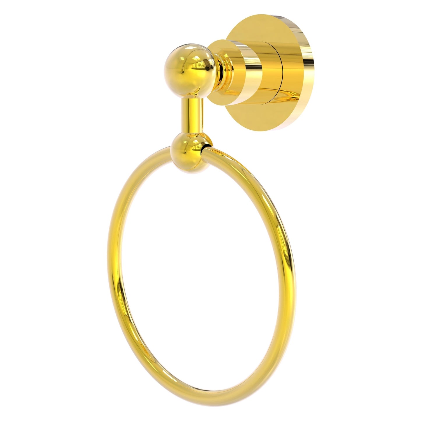 Allied Brass Astor Place 6" x 6" Polished Brass Solid Brass Towel Ring