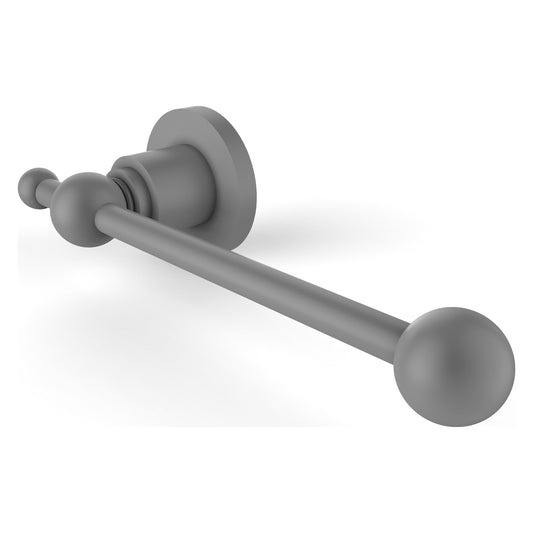 Allied Brass Astor Place 7" x 2.75" Matte Gray Solid Brass European-Style Toilet Tissue Holder
