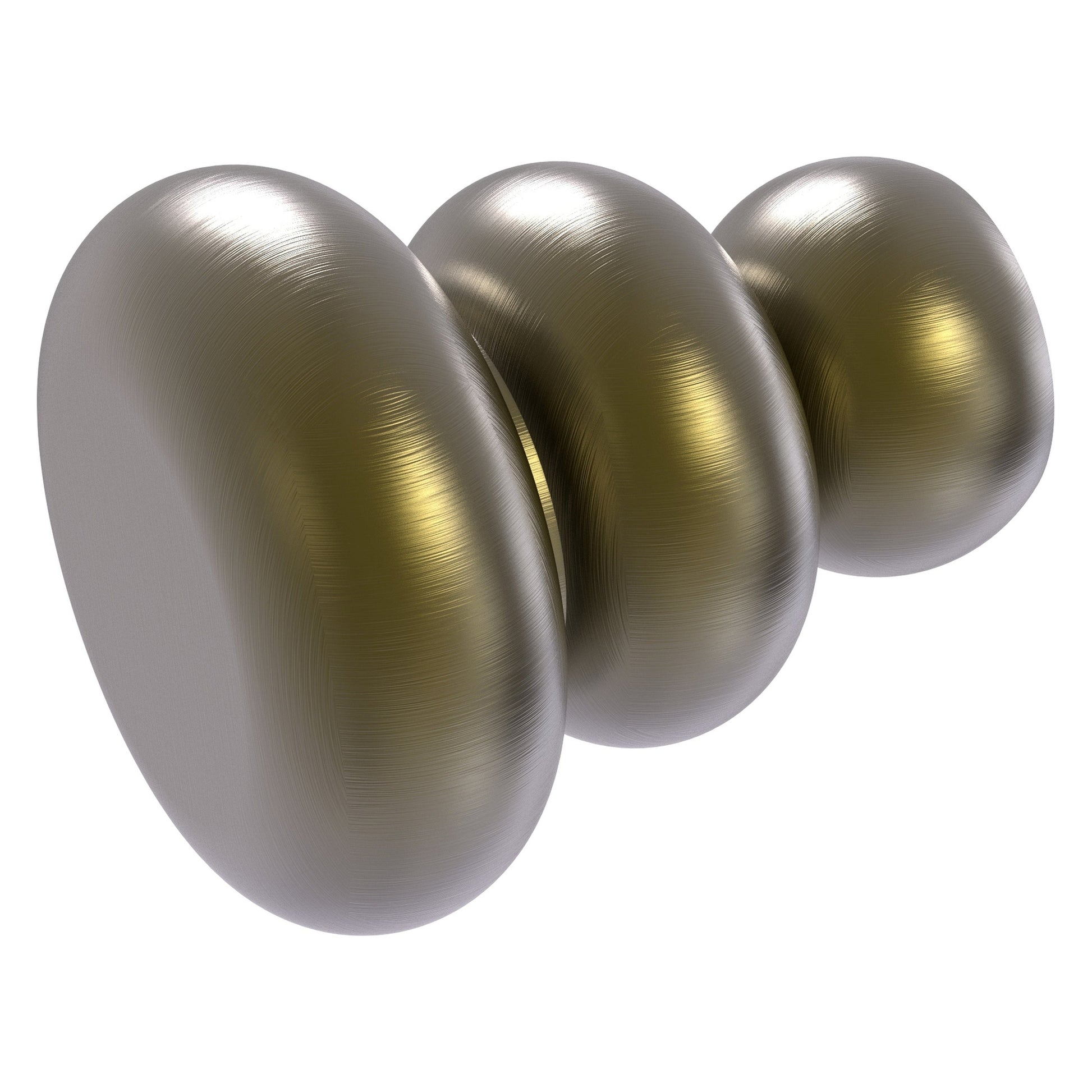 Allied Brass B-1 1" x 1" Antique Brass Solid Brass Cabinet Knob