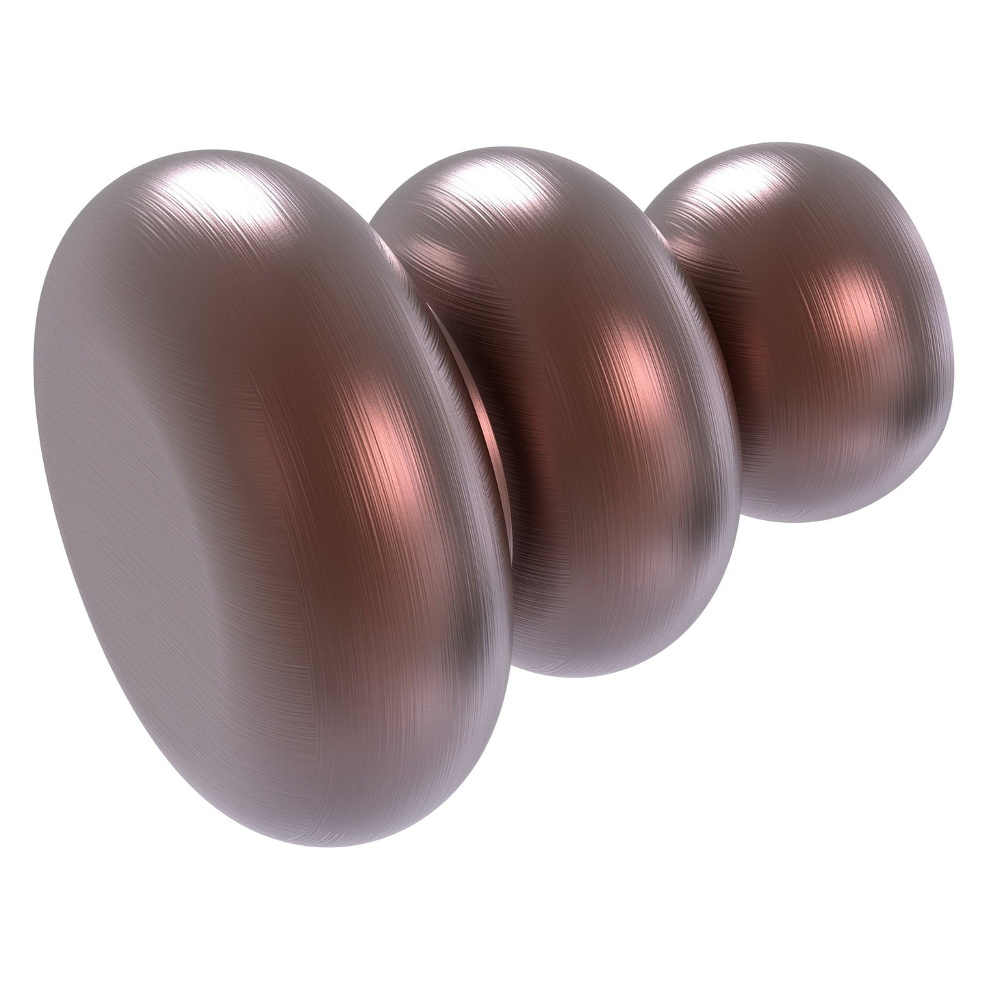 Allied Brass B-1 1" x 1" Antique Copper Solid Brass Cabinet Knob