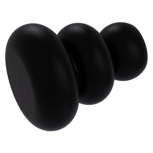 Allied Brass B-1 1" x 1" Matte Black Solid Brass Cabinet Knob