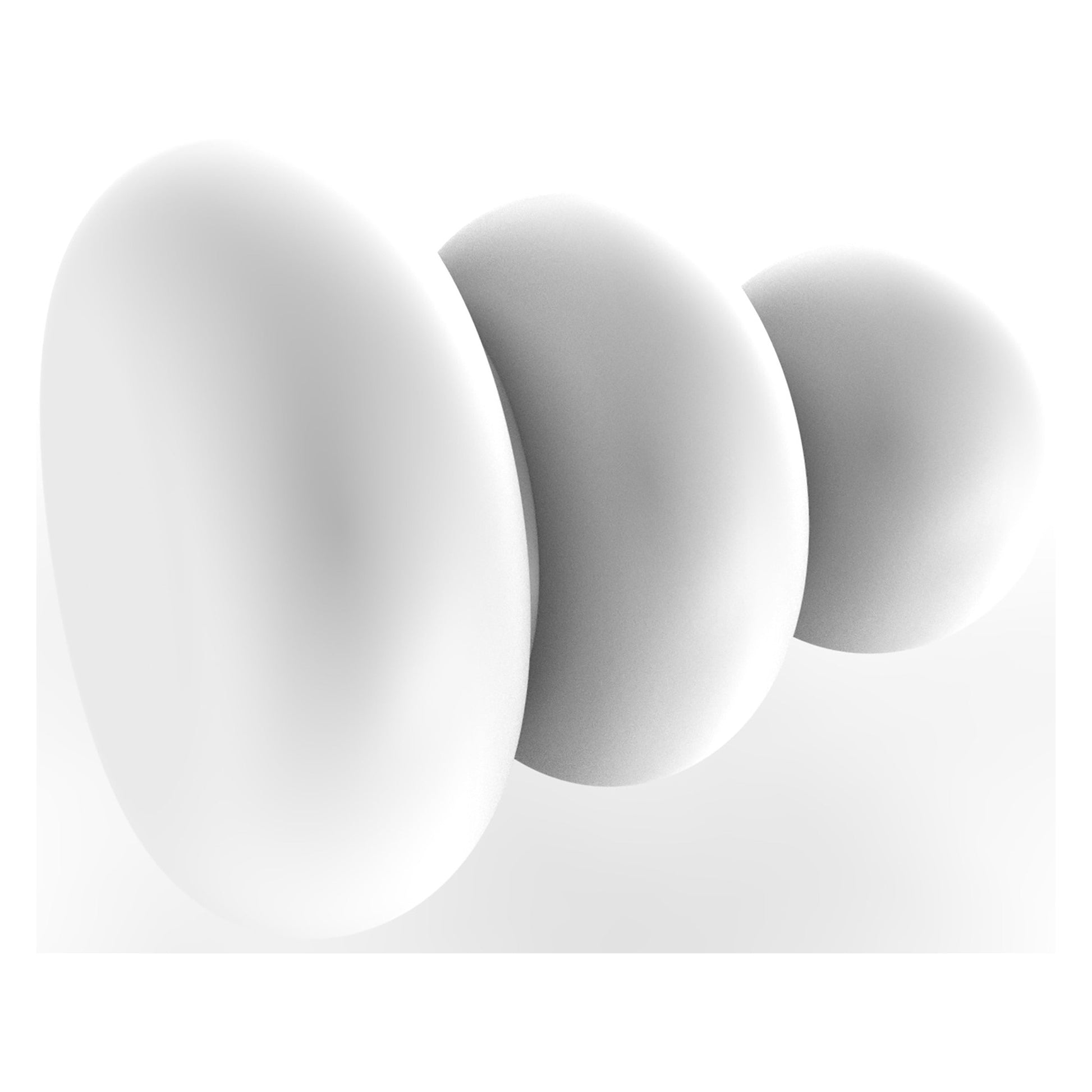Allied Brass B-1 1" x 1" Matte White Solid Brass Cabinet Knob