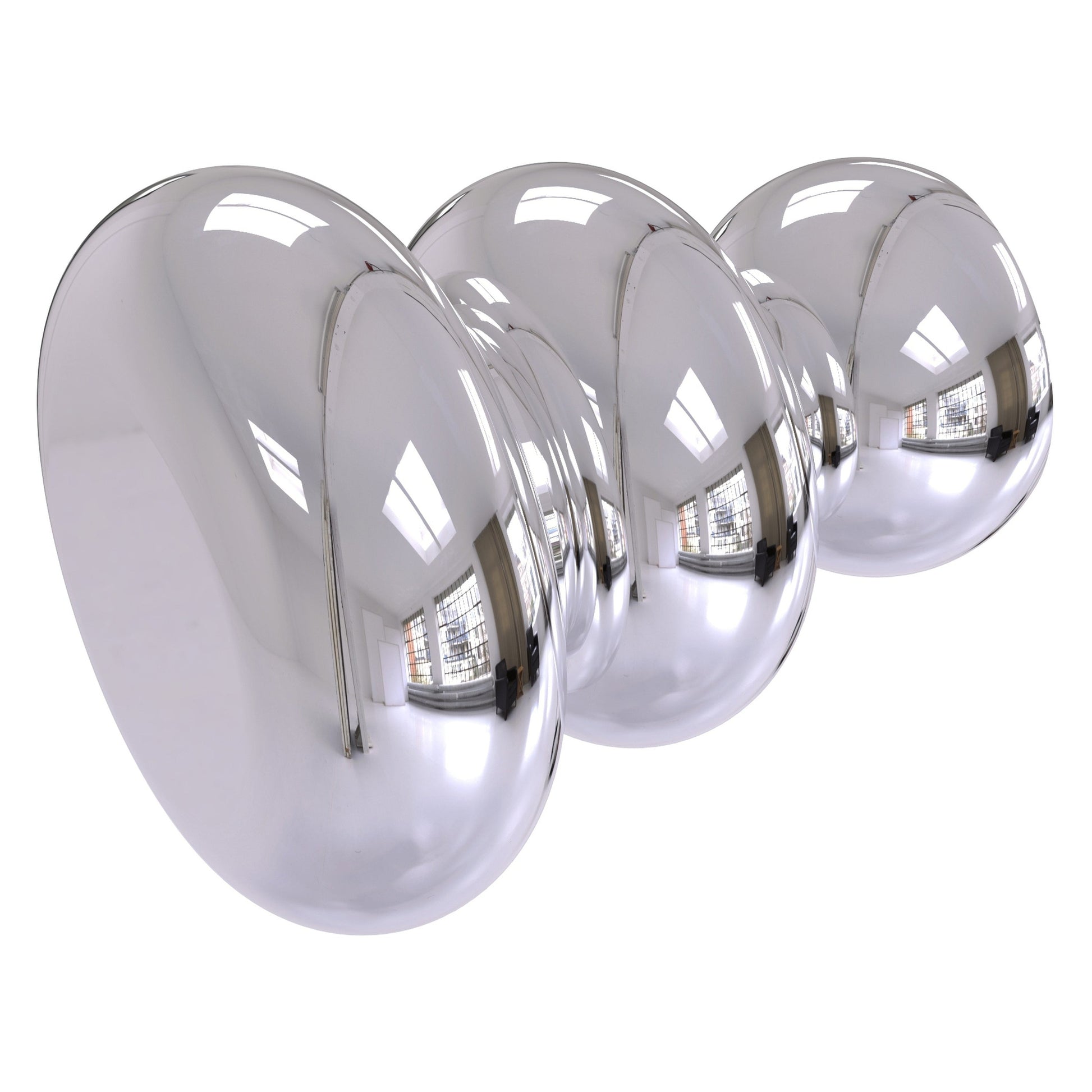 Allied Brass B-1 1" x 1" Polished Chrome Solid Brass Cabinet Knob