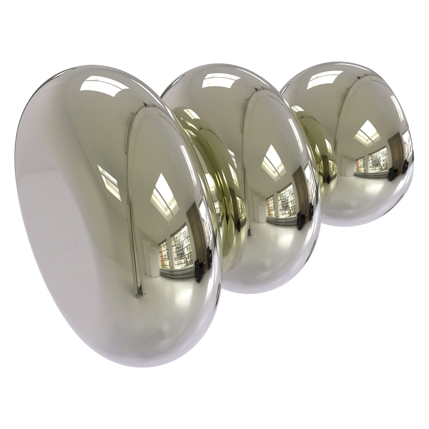 Allied Brass B-1 1" x 1" Polished Nickel Solid Brass Cabinet Knob
