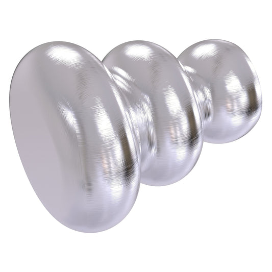 Allied Brass B-1 1" x 1" Satin Chrome Solid Brass Cabinet Knob