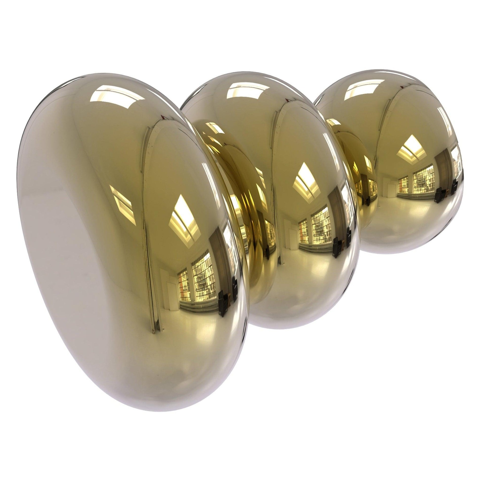 Allied Brass B-1 1" x 1" Unlacquered Brass Solid Brass Cabinet Knob