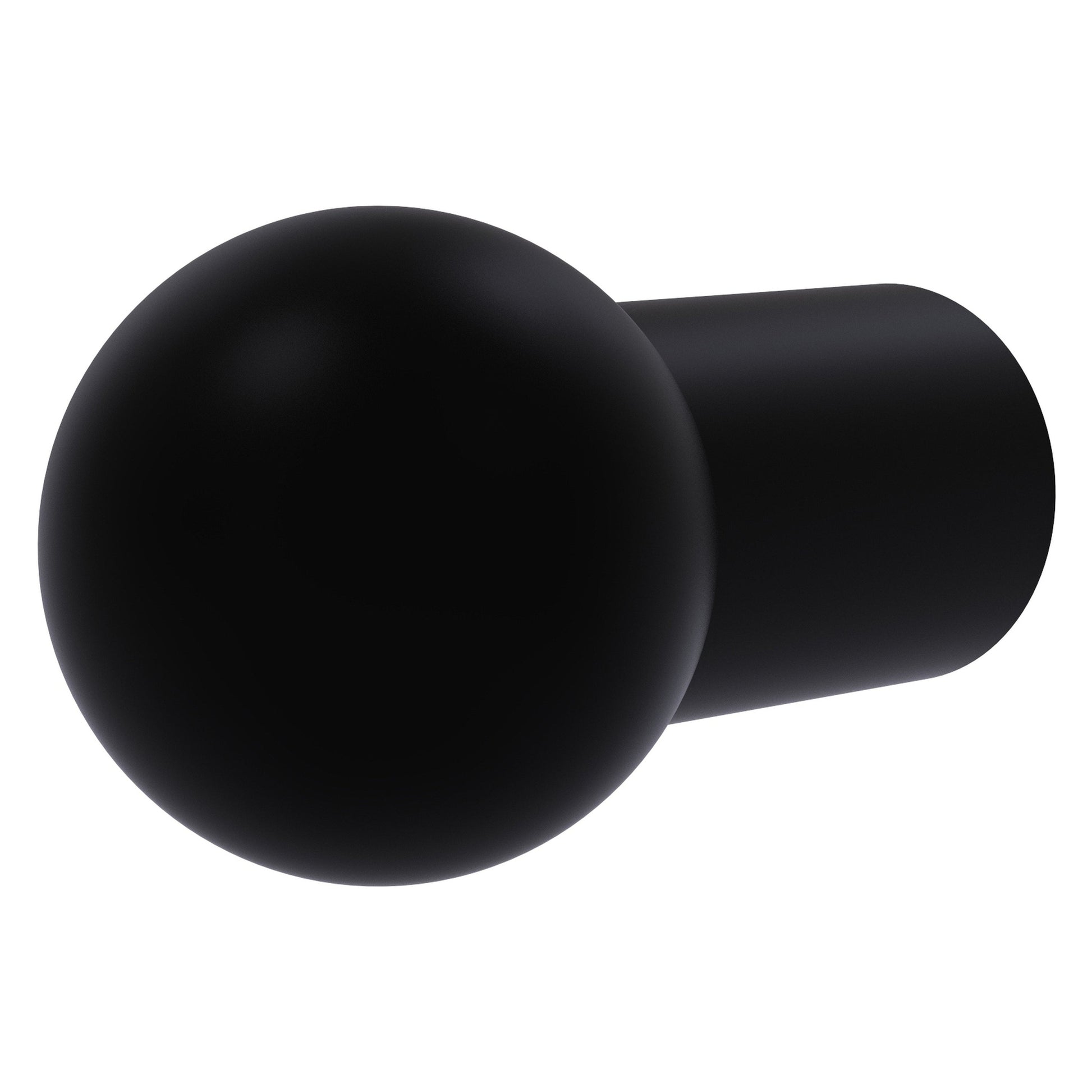 Allied Brass B-10 1" x 1" Matte Black Solid Brass Cabinet Knob