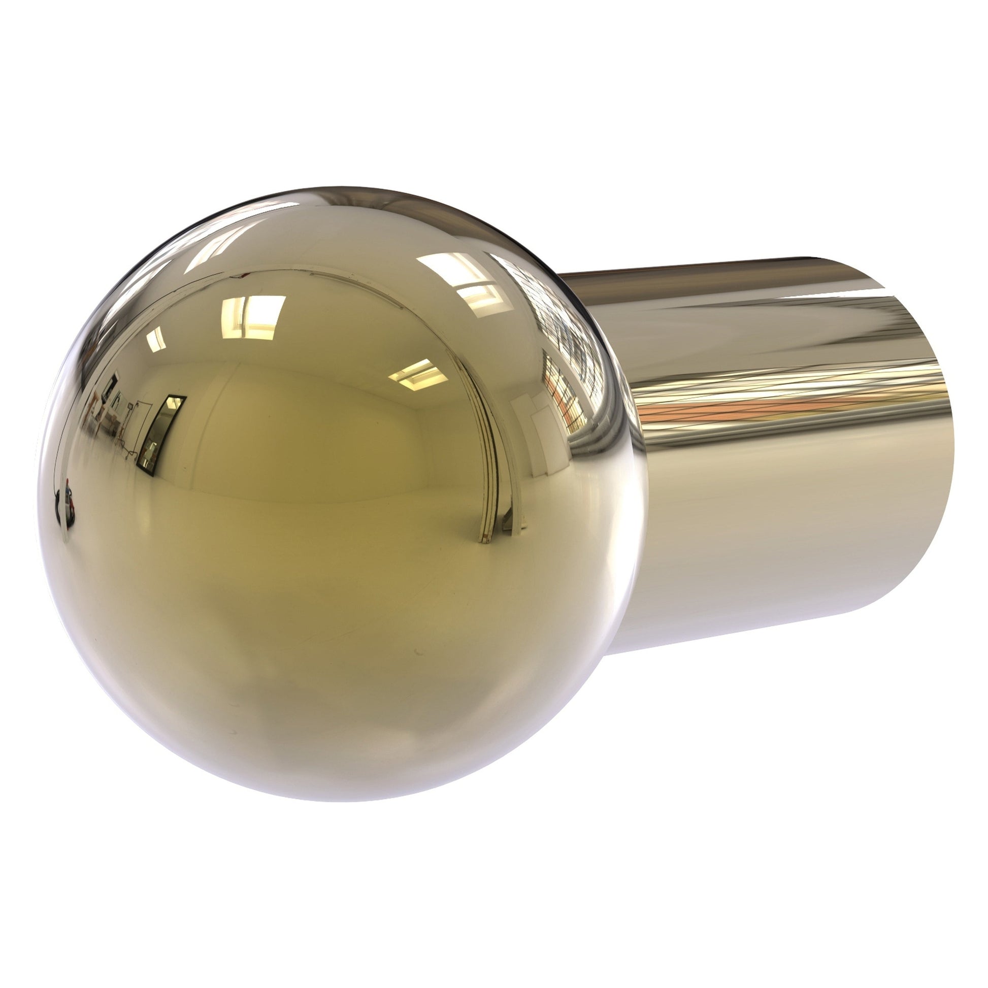 Allied Brass B-10 1" x 1" Unlacquered Brass Solid Brass Cabinet Knob