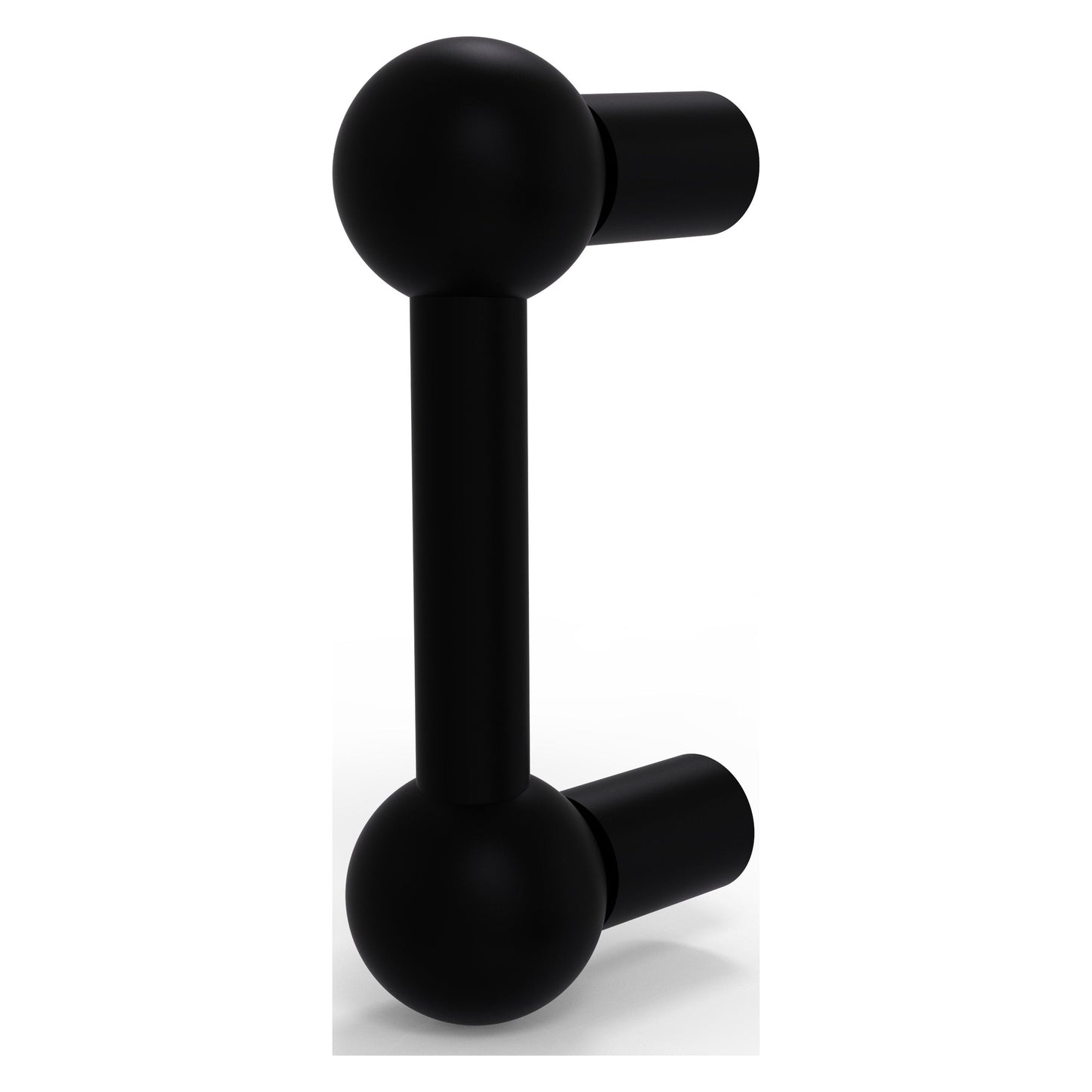Allied Brass B-20 3" x 3" Matte Black Solid Brass Cabinet Pull