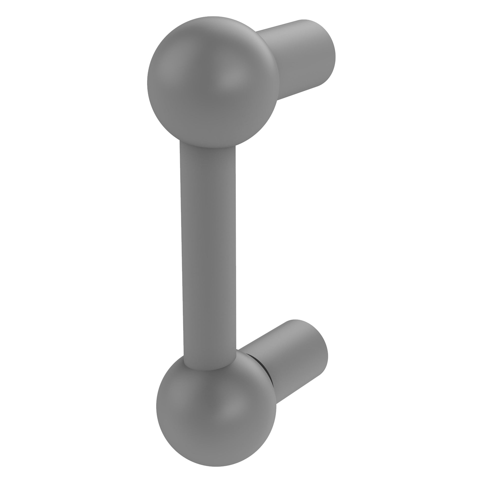 Allied Brass B-20 3" x 3" Matte Gray Solid Brass Cabinet Pull
