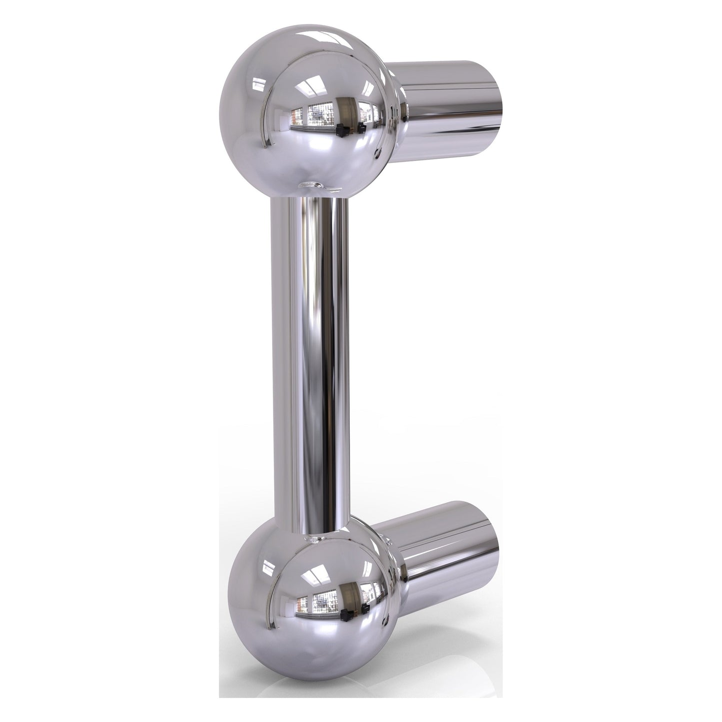 Allied Brass B-20 3" x 3" Polished Chrome Solid Brass Cabinet Pull