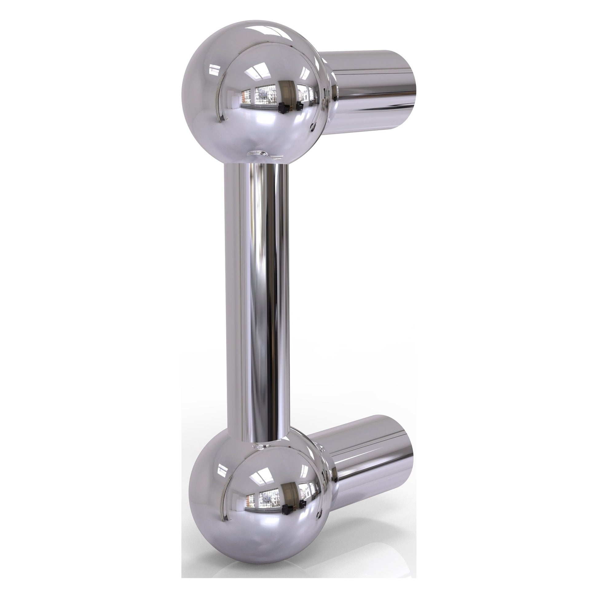 Allied Brass B-20 3" x 3" Polished Chrome Solid Brass Cabinet Pull