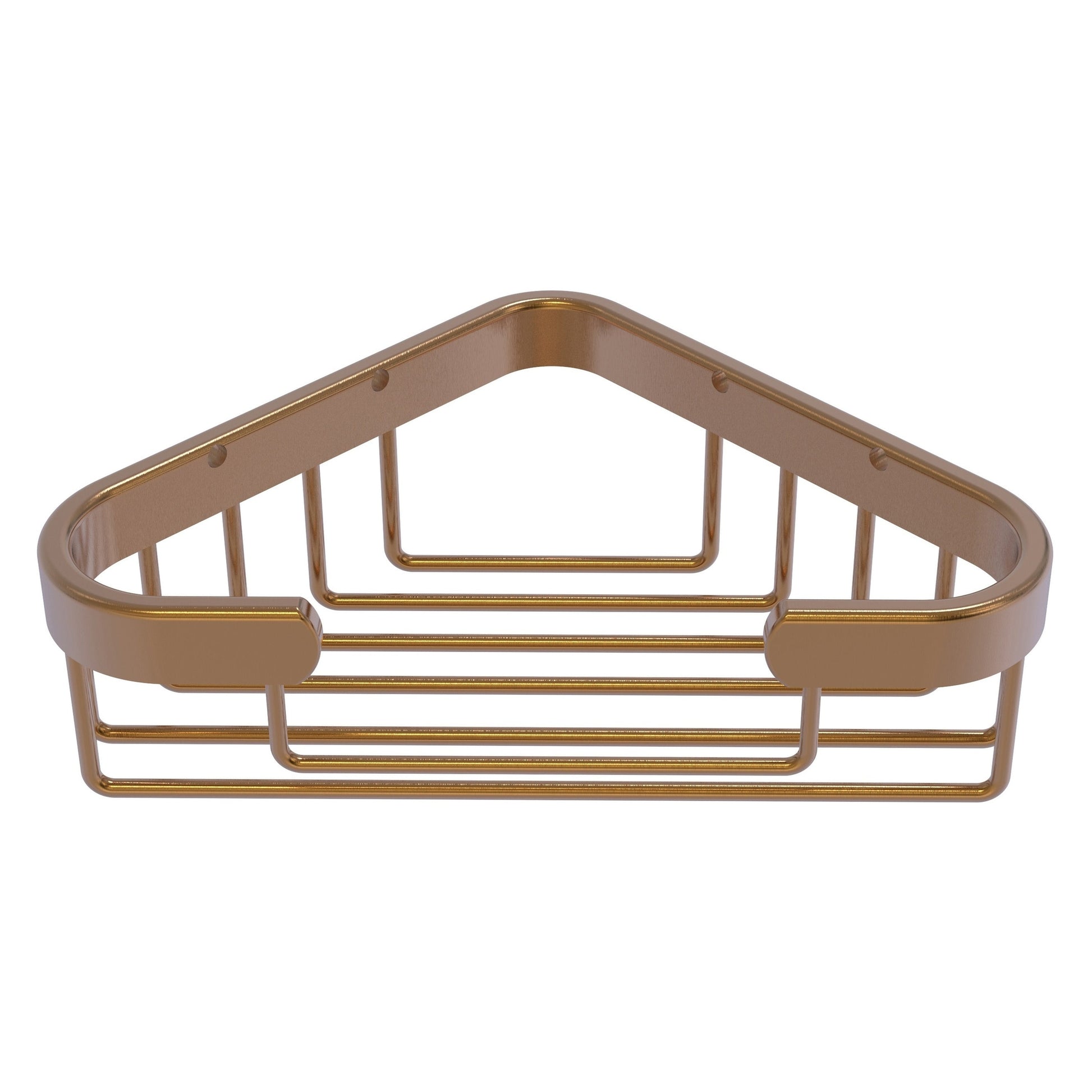 Allied Brass BSK-10ST 4.4" x 4.4" Brushed Bronze Solid Brass Corner Soap Basket