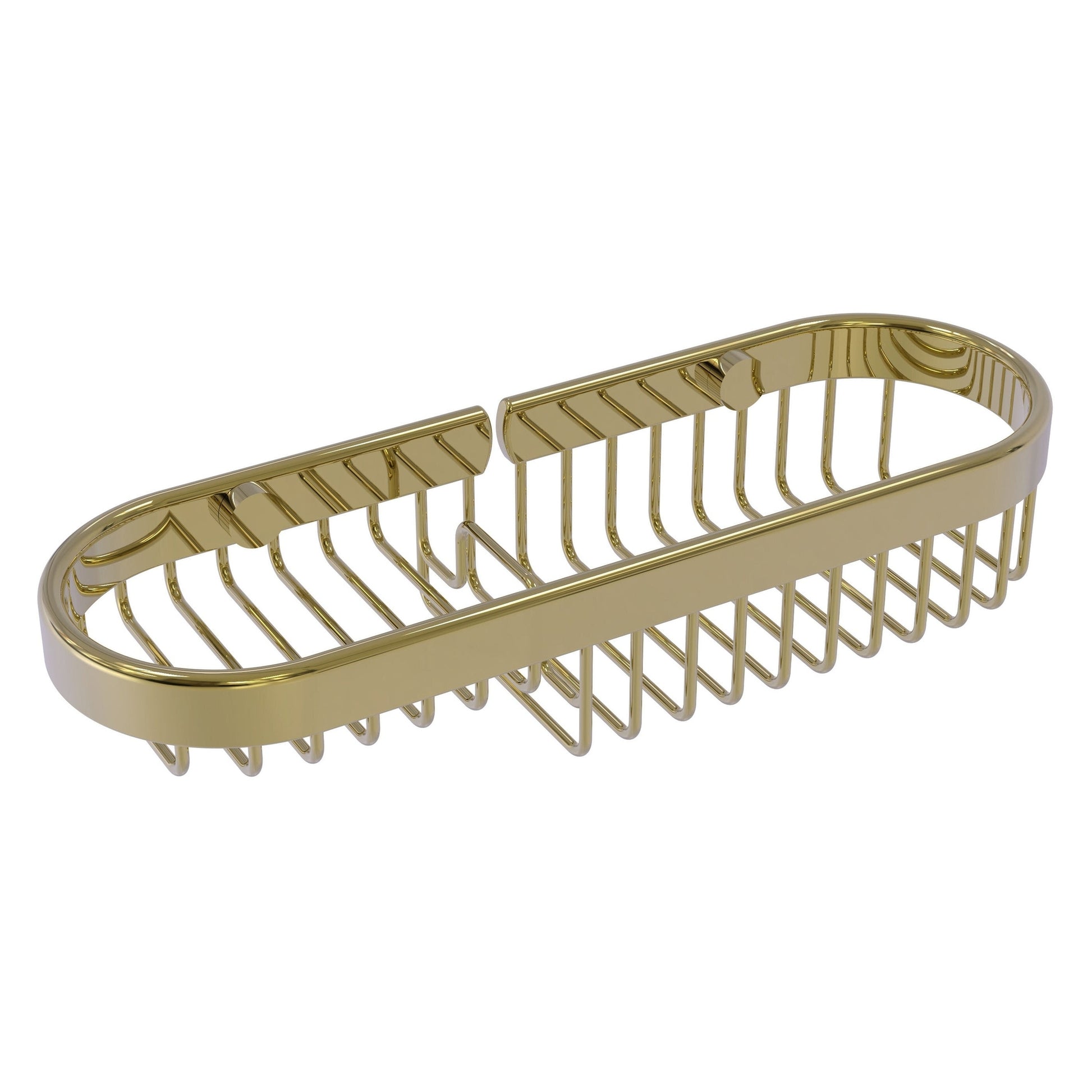 Allied Brass BSK-175LA 11" x 3.6" Unlacquered Brass Solid Brass Combination Wire Basket