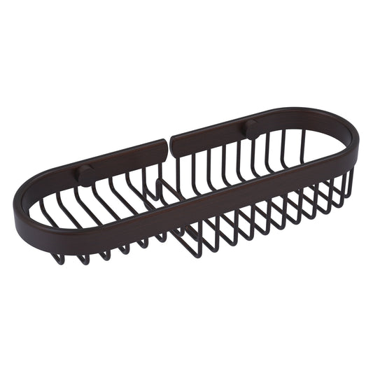 Allied Brass BSK-175LA 11" x 3.6" Venetian Bronze Solid Brass Combination Wire Basket