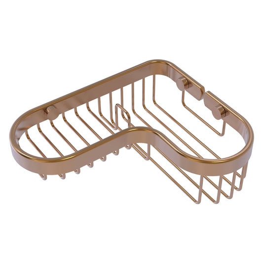 Allied Brass BSK-225LA 8.75" x 7.4" Brushed Bronze Solid Brass Corner Combination Shower Basket