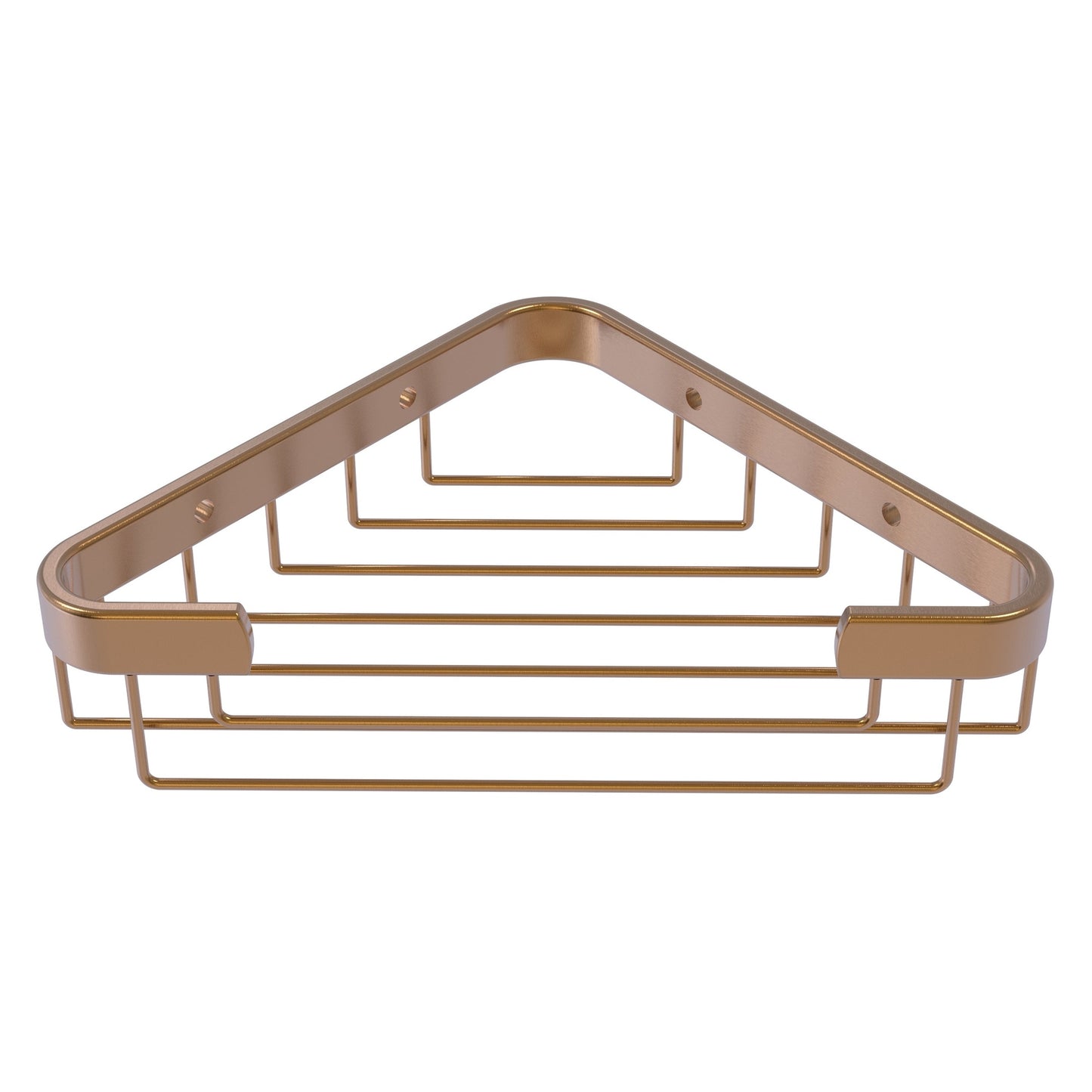 Allied Brass BSK-50ST 9.8" x 6.2" Brushed Bronze Solid Brass Toiletry Corner Shower Basket