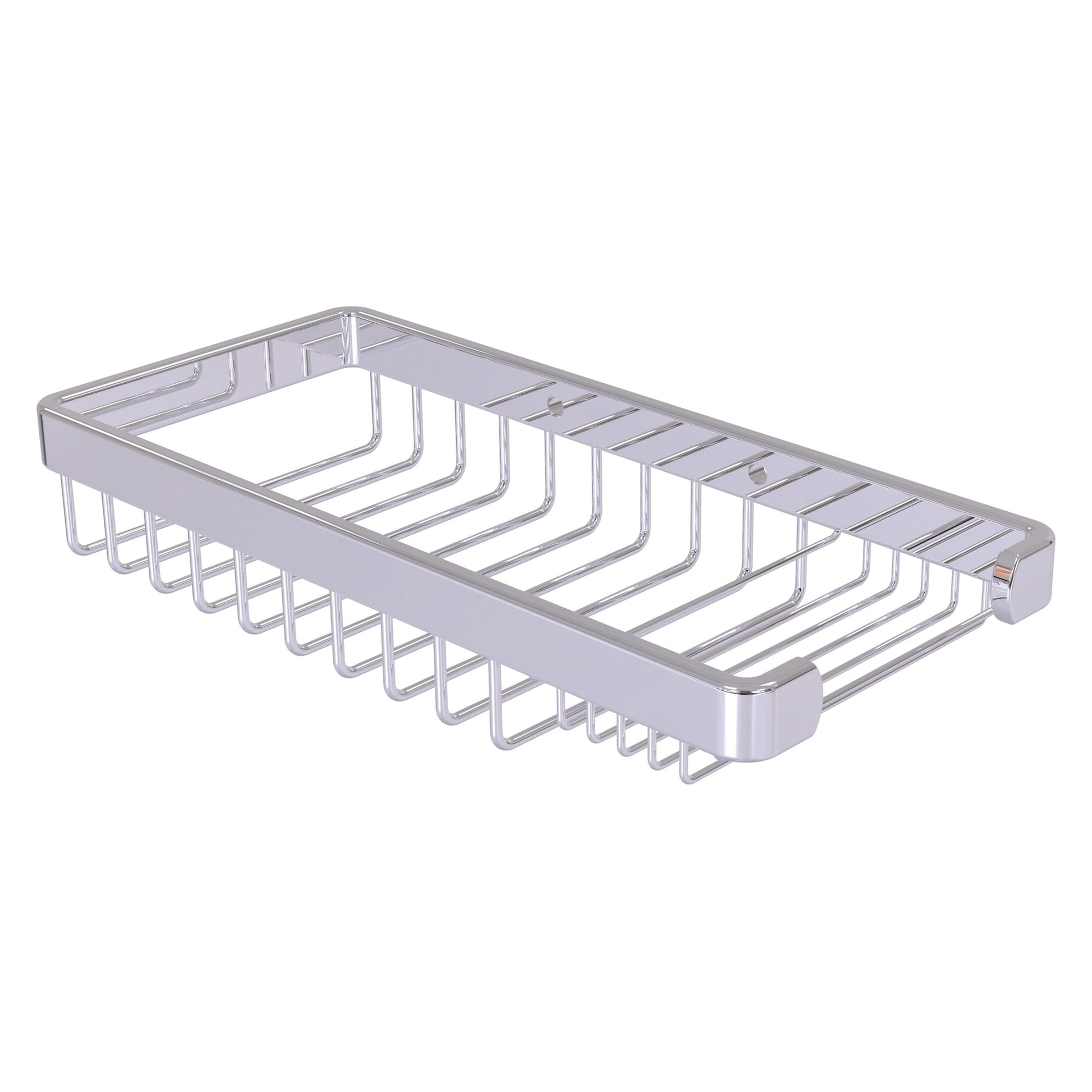Allied Brass BSK-60SR 10.5" x 4.8" Polished Chrome Solid Brass Rectangular Combination Shower Basket