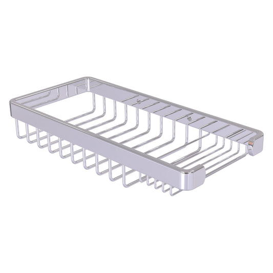 Allied Brass BSK-60SR 10.5" x 4.8" Polished Chrome Solid Brass Rectangular Combination Shower Basket