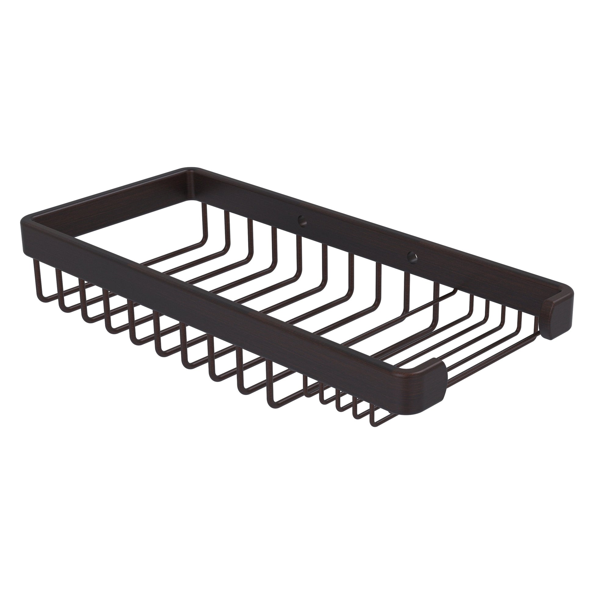 Allied Brass BSK-60SR 10.5" x 4.8" Venetian Bronze Solid Brass Rectangular Combination Shower Basket