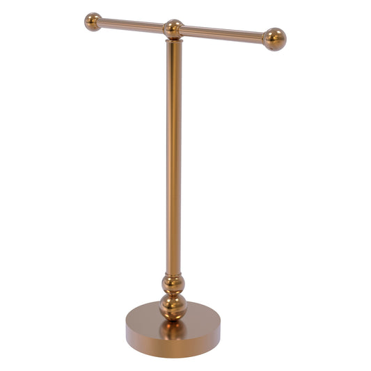 Allied Brass Bolero 14.5" x 14" Brushed Bronze Solid Brass Vanity Top 2-Arm Guest Towel Holder